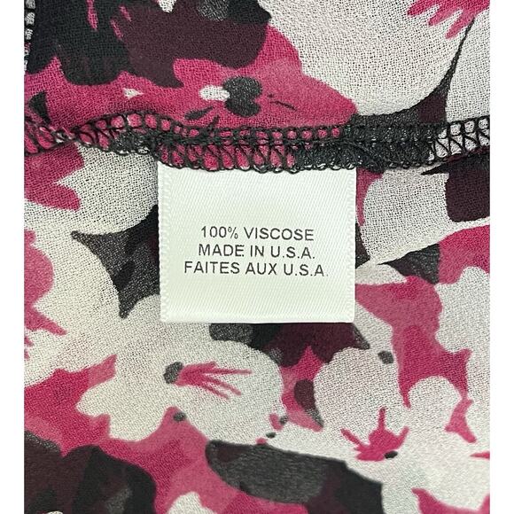 MISA Catriona Cold Shoulder Floral Midi Dress Ruffle Tiered Size Medium - Picture 10 of 10